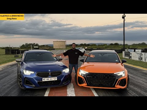 Race between an Audi RS model and a BMW M-Lite | RS3 vs M240i | Drag Race | Rolling Race  thumbnail