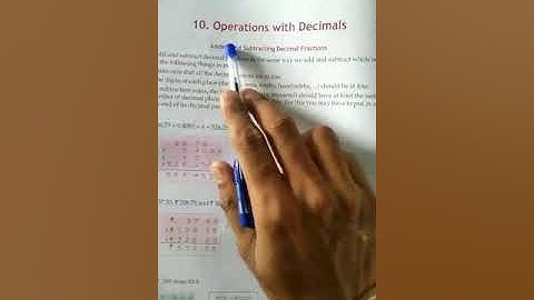 Class-5 Maths, Ch-10 Operations with Decimals, Ex-10(A) Part-1