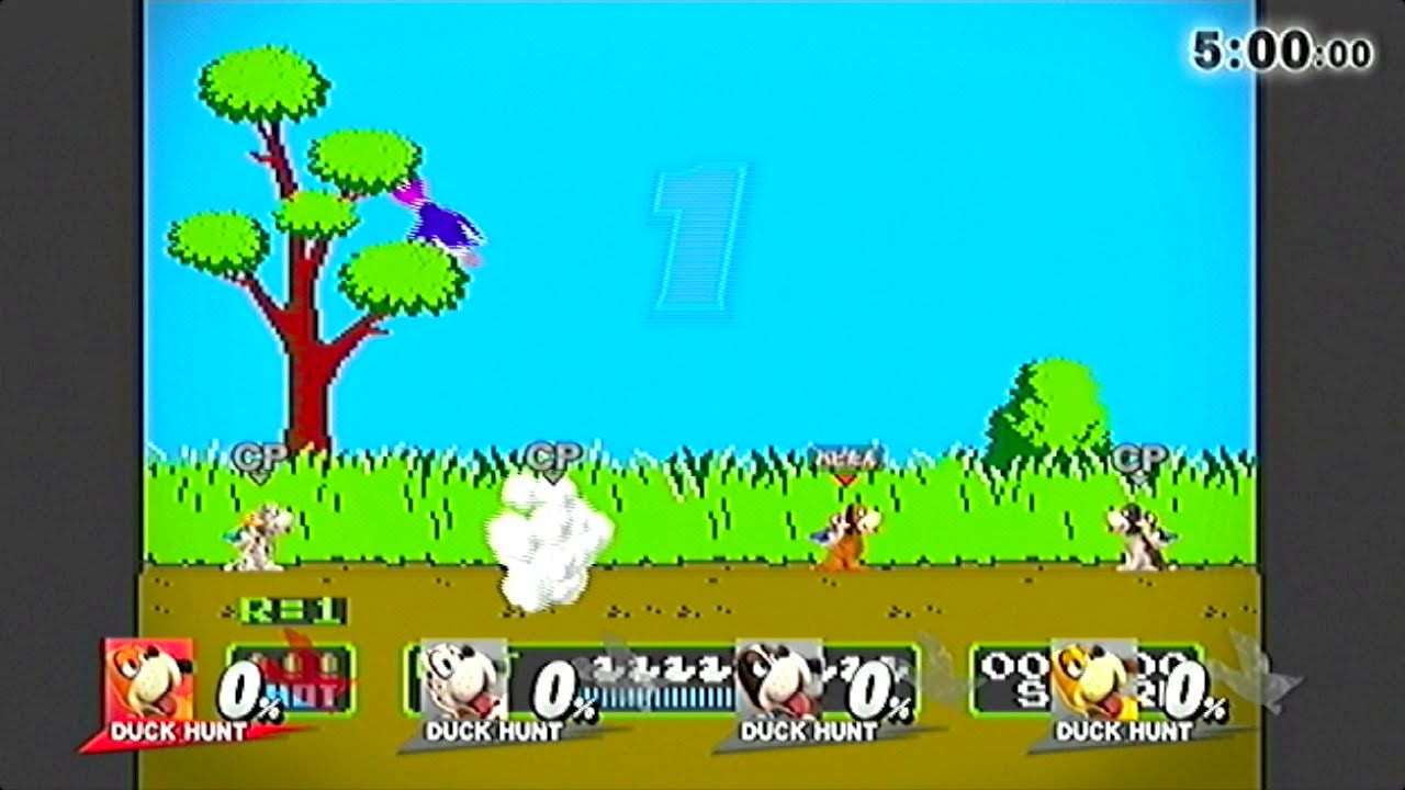 スマブラWiiU-133「ステージ紹介-75 ダックハントステージ（通常版