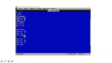 Program to divide two numbers in assembly language, quotient remainder in urdu | by Ikram Ullah khan