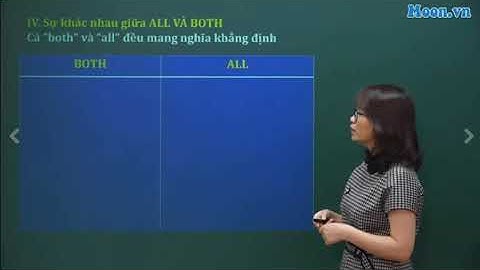 Sự khác nhau giữa ALL và BOTH