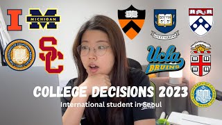 [eng/kor] College Decisions Reactions 2023 (International student in Seoul) I 외국인학교 고3 대학 발표 리액션
