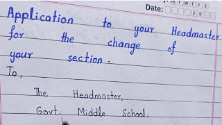 Celebrity | Application to the headmaster for the change of your section | Wealth