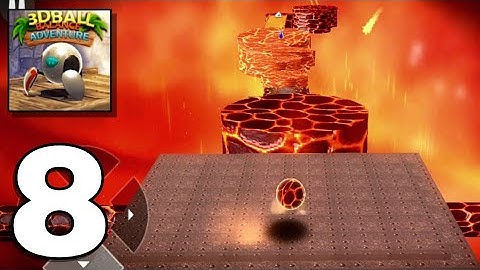 Robot Ball: gameplay walkthrough part 8 inside the volcano (Android,iOS)
