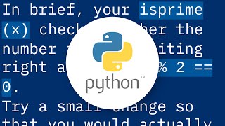 Primality test in python