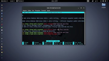 atualizando os repositorios do kali linux 2018.3 pelo terminal