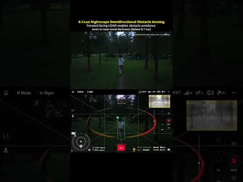 DJI Mavic 4 Pro Night Obstacle Avoidance Test | 0.1-Lux Omnidirectional Obstacle Sensing in Action