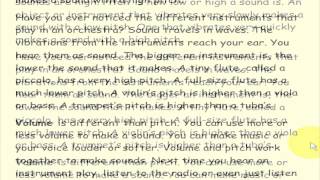 Video 2 Pitch And Volume Of Sound