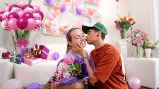 SURPRISING MY GIRLFRIEND FOR HER BIRTHDAY!! *emotional*