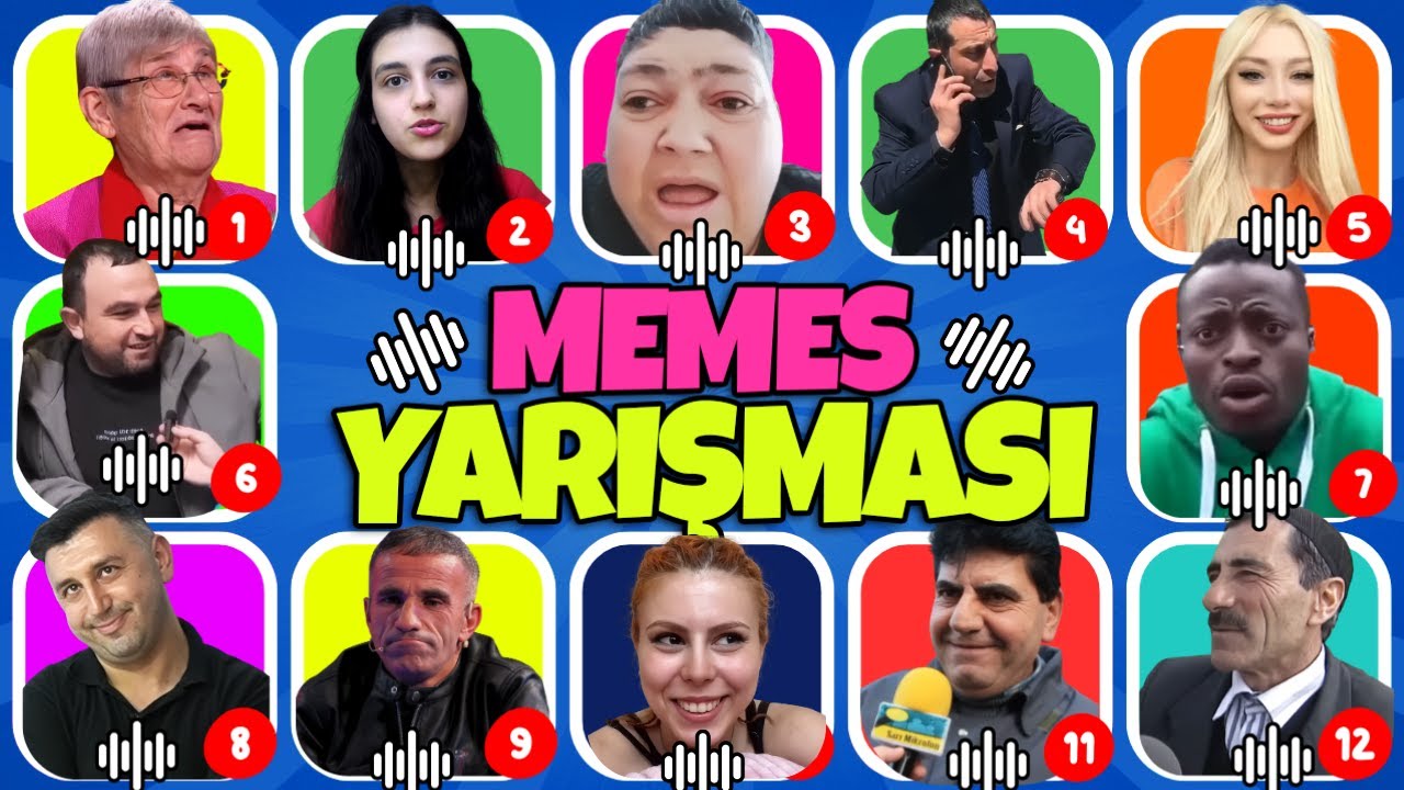 Memes Yarışması🎉Viral Videoları Seslerinden Tanıma Oyunu 💃 Ses Bulmaca