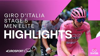 A Day To Forget For The Sprint Teams 😬 | Giro D'Italia Stage 5 Race Highlights | Eurosport Cycling screenshot 3