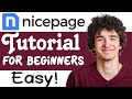 How to create a simple website using nicepage 2023 nicepage tutorial