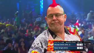 MICHAEL SMITH VS PETER WRIGHT HIGHLIGHTS 2024 BAHRAIN DARTS MASTERS QUARTER FINAL