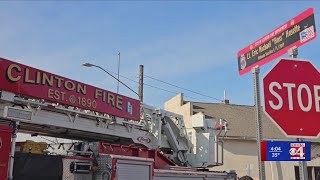 Street renamed for fallen Clinton firefighter
