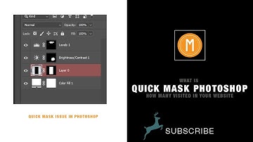 Quick mask or Photoshop Error red layer
