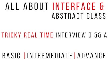 java interview questions and answers - Interfaces and Abstract Class