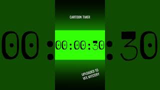 4K Spooky Cartoon Font 3 Hour Countdown Timer Green Screen #greenscreen #countdown #timer