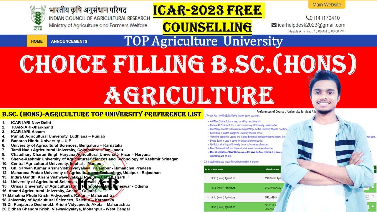 choice-filling-for-b-sc-hons-agriculture-free-counselling-icar