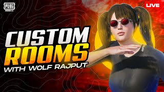 CUSTOM ROOM CASH & UC GIVEAWAY 💸 || WOLF RAJPUT IS LIVE PUBG MOBILE