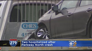 Two Reportedly Hospitalized After Parkway North Crash