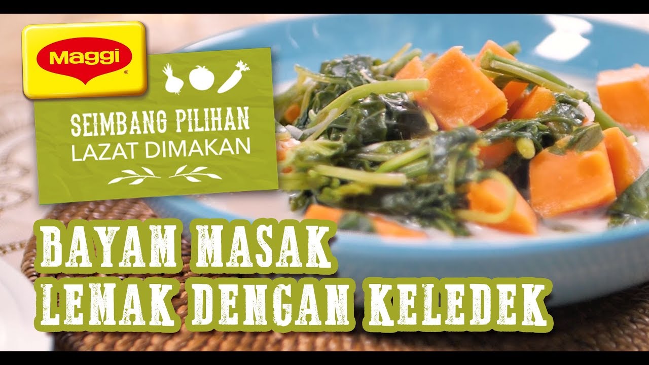 Bayam Masak Lemak Putih Bersama Keledek - YouTube