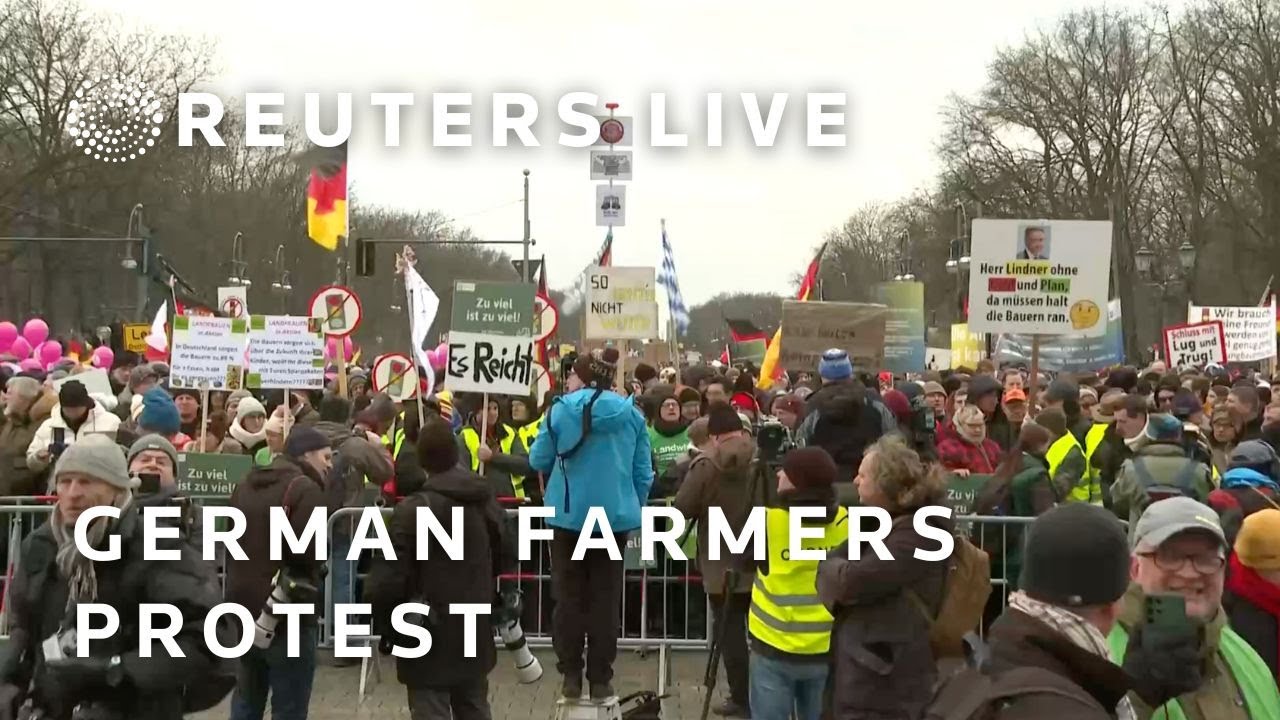 LIVE: German farmers hold demonstration in Berlin