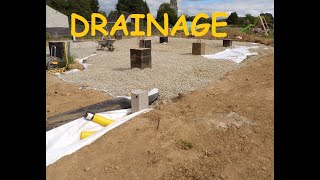 Pose drain / Drainage terrain + maison / Protection des fondations / Autoconstruction Famille JELA