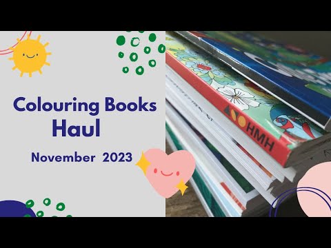 November 2023 Colouring Book Haul