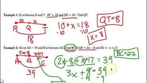 Segment Addition Postulate