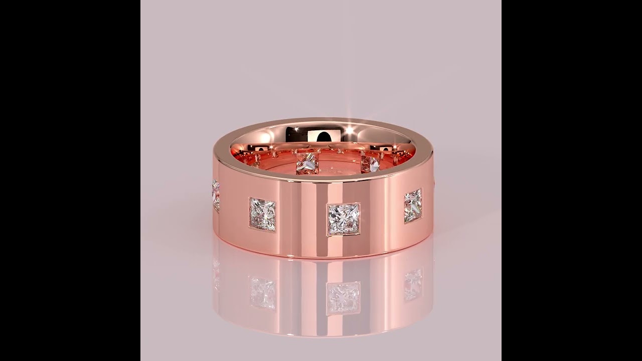 Mens Diamond Wedding Band