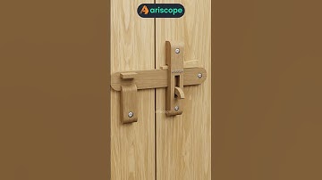 Automatic Latch for Revolving Wooden Door   #ariscope