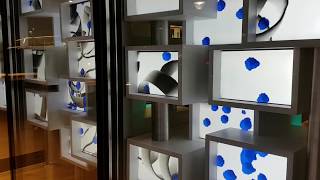 "Flow State" interactive digital video sculpture by Alex May