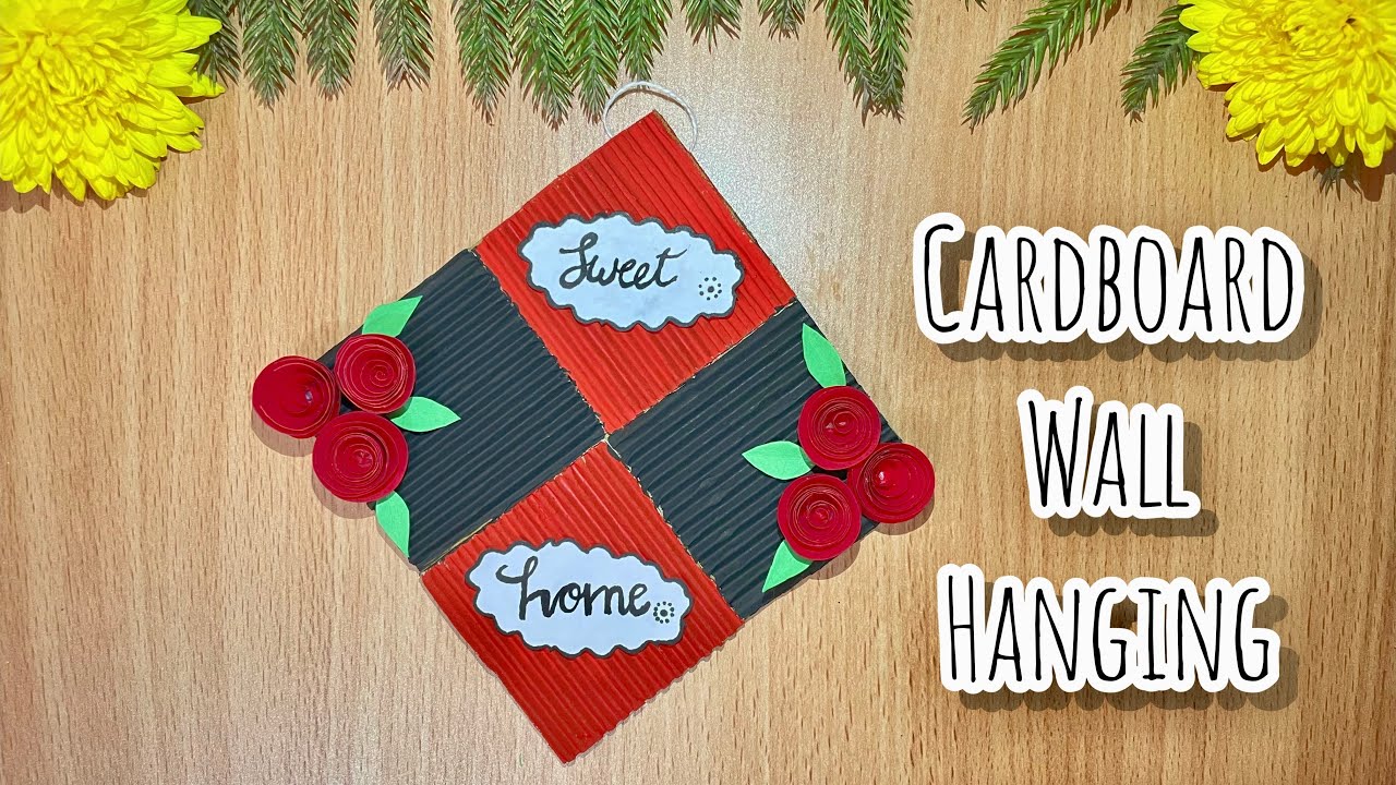 Beautiful Cardboard Wall Hanging Cardboard Craft for Home Decoration