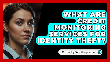 What Are Credit Monitoring Services For Identity Theft? - SecurityFirstCorp.com