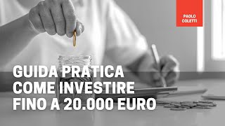 Investire fino a 20000 euro | guida veloce