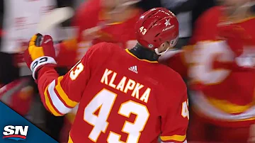Flames' Adam Klapka Scores First Career NHL Goal
