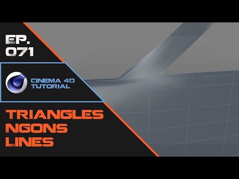 Resolving Triangles, Ngons and Reducing Lines in Cinema 4D