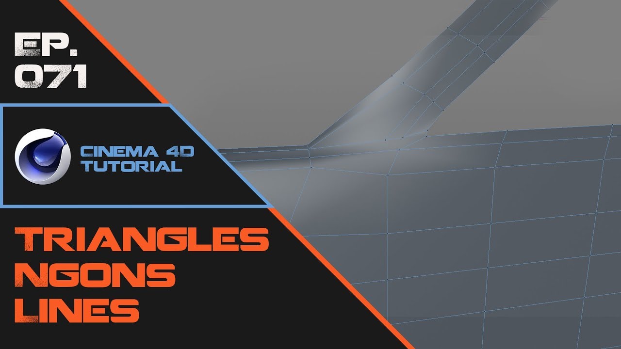 Resolving Triangles, Ngons and Reducing Lines in Cinema 4D - YouTube