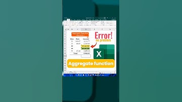 Ignore errors & get your correct SUM total | Excel AGGREGATE Function. #excel
