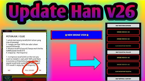 Update Han v26 / Update New drone view | drone View work Classic / Rank | mlbb