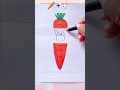 Creative art    carrot  bunny  art shorts drawing painting