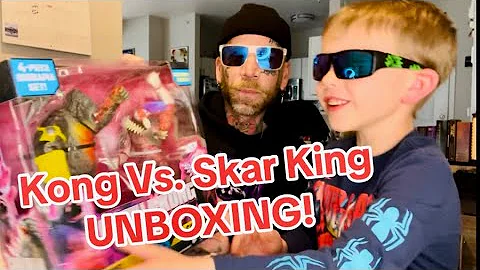 KONG vs SKAR KING - GODZILLA X KONG The New Empire ( 4-piece diorama set)￼ UNBOXING and REVIEW