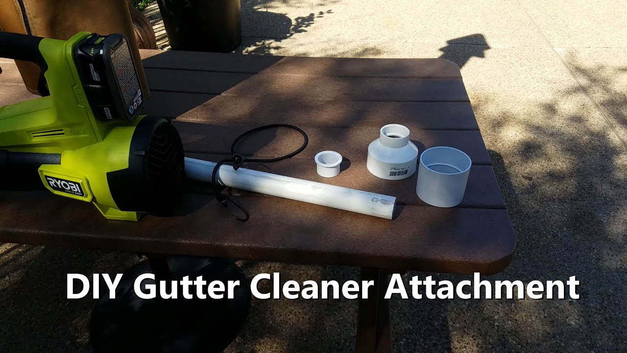 Gutter Cleaning with Blower Attachment YouTube