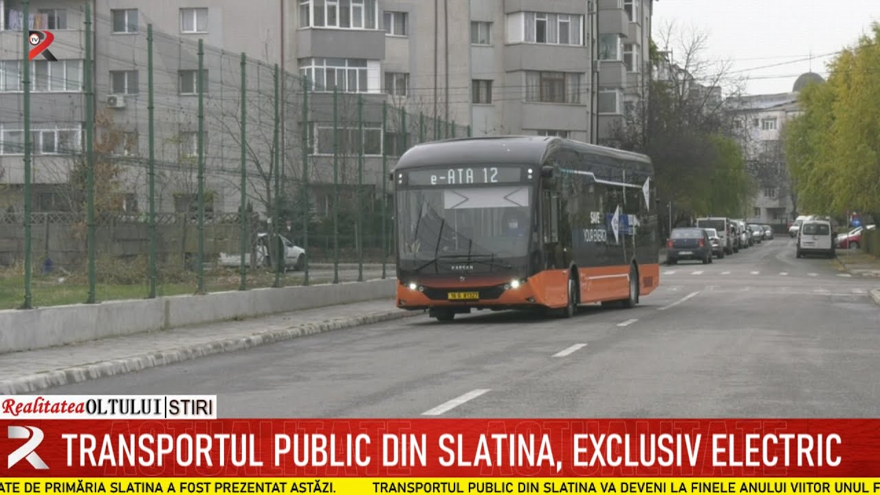 Transportul public din Slatina, exclusiv electric