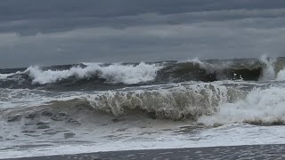 GWC Weather Footage - Rough Surf at Sandy Hook - August 21, 2025