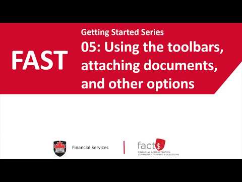 05. Using the toolbars, attaching documents, and other options.