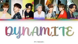 DYNAMITE - BTS COLOR CODED LYRICS Resimi