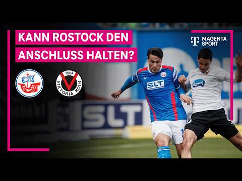 F.C. Hansa Rostock - FC Viktoria Köln, Highlights mit Live-Kommentar | 3. Liga | MAGENTA SPORT — football highlights