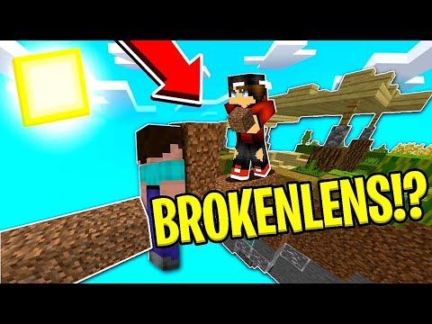 BACK TO BROKENLENS!! || MCPE BrokenLens Skywars - YouTube