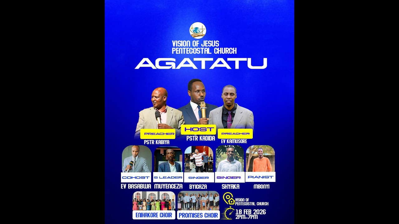 LIVE.AGATATU MURI VISION HAMWE NA PSTR KADIDA ALEX,  PSTR.KABIYA , EV. KAMUSORE 18/02/2026